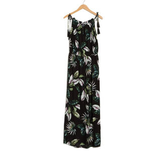 NWT City Chic Samui Tropical Print Tie Strap Maxi Dress Resort Cruise Vacay 14